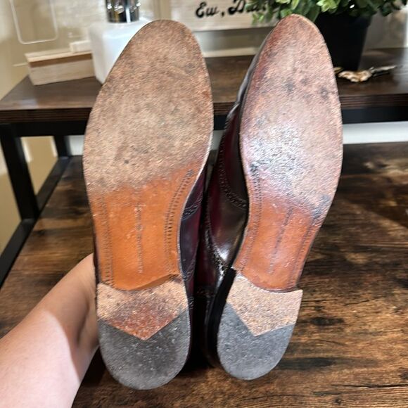 Mario de Gerard burgundy oxfords size 9.5 - Picture 10 of 11